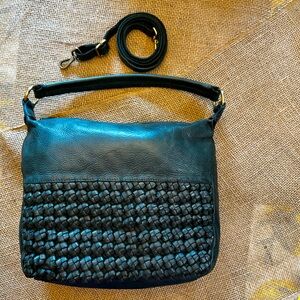 Emerald Green Leather Hobo/Crossbody Purse